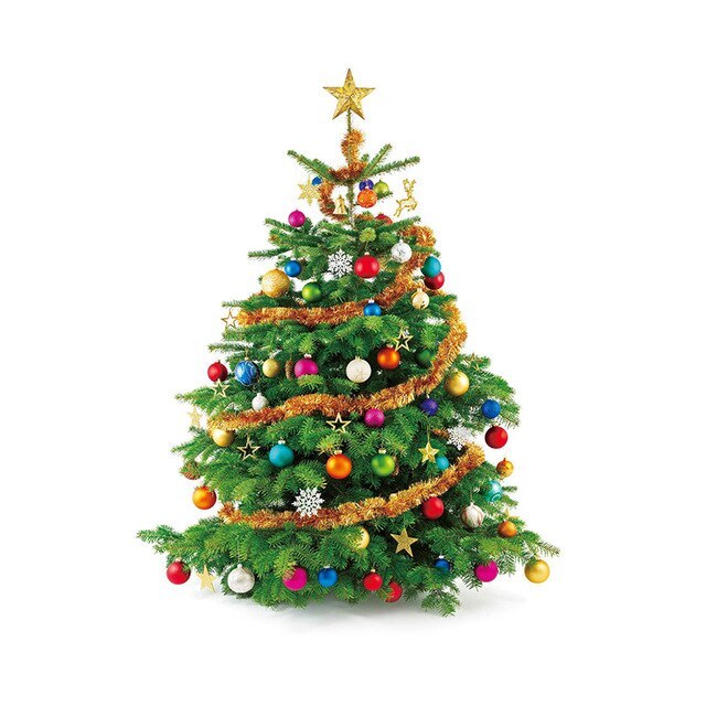 HKM-650323 Christmas Scenery PVC Wall Stickers - Waterproof, Antifouling, Antibacterial Decor for Bedroom