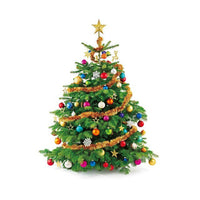 HKM-650323 Christmas Scenery PVC Wall Stickers - Waterproof, Antifouling, Antibacterial Decor for Bedroom