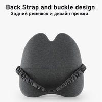 HKM-650387 Memory Foam Lumbar Support Cushion - Modern Design for Office and Home Use in Dark Gray, Light Gray, and Pink