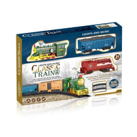 HKM-650515 Battery Operated Train Set with Light and Sound for Kids Ages 2-7