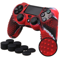 HKM-650579 Non-Slip Silicone Cover for PS4 DualShock 4, Pro & Slim Controllers with Joystick Grips
