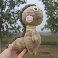 HKM-650707 Handmade DIY Wool Little Dinosaur Material Kit - 35cm Milk Cotton, Unfinished Project