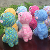 HKM-650707 Handmade DIY Wool Little Dinosaur Material Kit - 35cm Milk Cotton, Unfinished Project