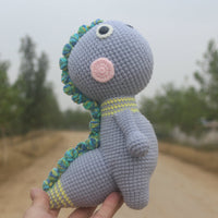 HKM-650707 Handmade DIY Wool Little Dinosaur Material Kit - 35cm Milk Cotton, Unfinished Project