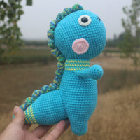 HKM-650707 Handmade DIY Wool Little Dinosaur Material Kit - 35cm Milk Cotton, Unfinished Project