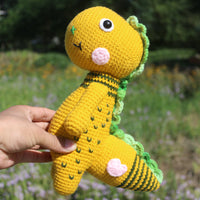 HKM-650707 Handmade DIY Wool Little Dinosaur Material Kit - 35cm Milk Cotton, Unfinished Project