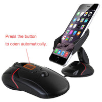 HKM-650771 Universal Mouse-Type Car Phone Holder with 360-Degree Rotation for Dashboard & Windshield