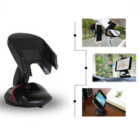 HKM-650771 Universal Mouse-Type Car Phone Holder with 360-Degree Rotation for Dashboard & Windshield
