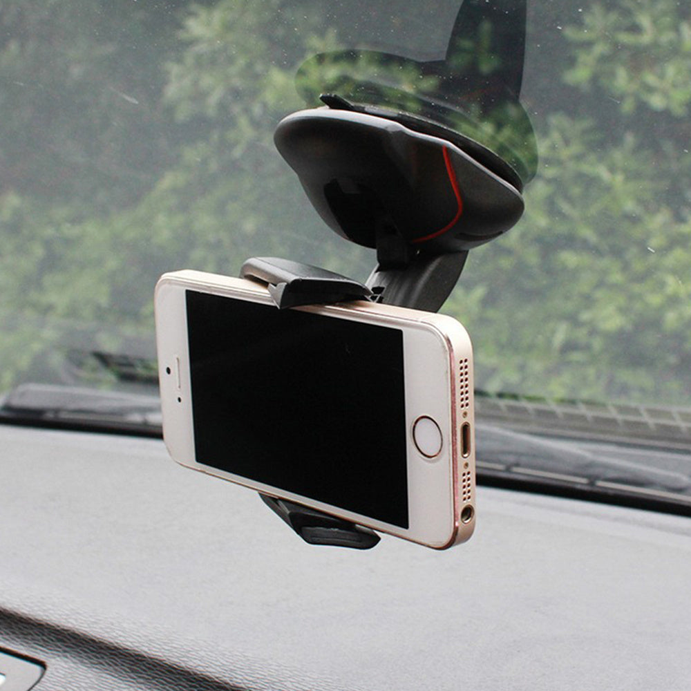 HKM-650771 Universal Mouse-Type Car Phone Holder with 360-Degree Rotation for Dashboard & Windshield