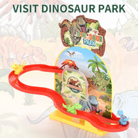 HKM-650963 Magnetic Suspension Dinosaur Slide Puzzle Track Toy with Lights and Music for Ages 3+