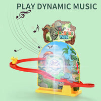 HKM-650963 Magnetic Suspension Dinosaur Slide Puzzle Track Toy with Lights and Music for Ages 3+