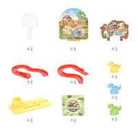 HKM-650963 Magnetic Suspension Dinosaur Slide Puzzle Track Toy with Lights and Music for Ages 3+