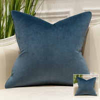 HKM-651027 Geometric Modern Minimalist Pillow in Blue, White, and Brown for Versatile Home Decor