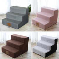 HKM-651219 Pet Dog Climbing Stairs with Soft Sponge Steps for Easy Access to Beds