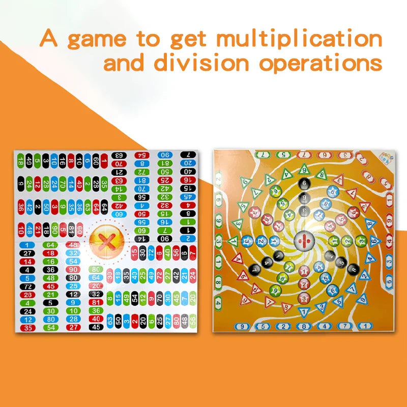 KTX-651283 Digital Counting Board Game Toy Set for Preschool Math Learning, Montessori STEM Education, Ages 5-7