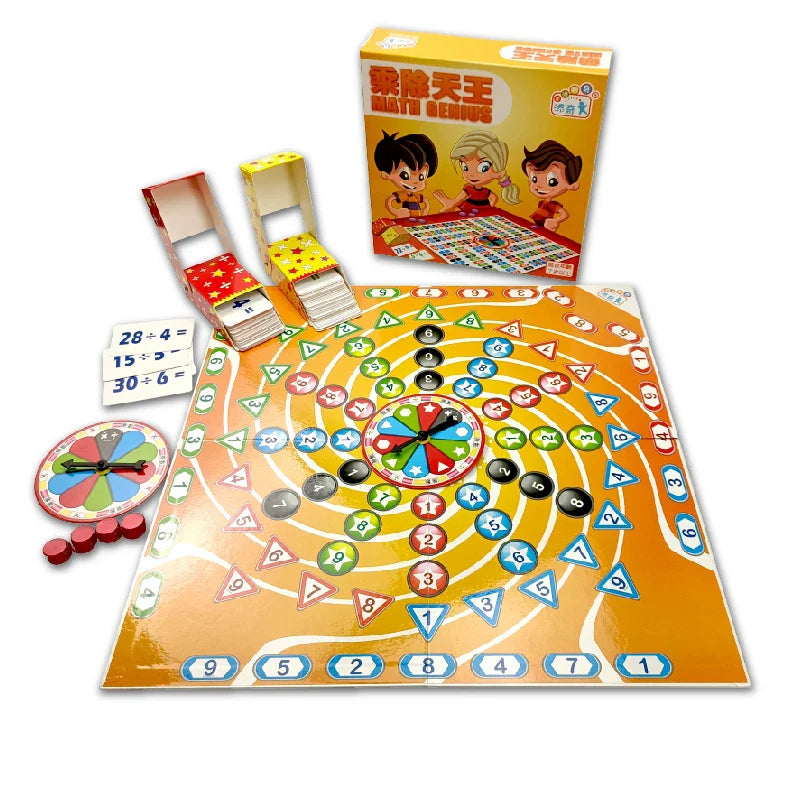 KTX-651283 Digital Counting Board Game Toy Set for Preschool Math Learning, Montessori STEM Education, Ages 5-7