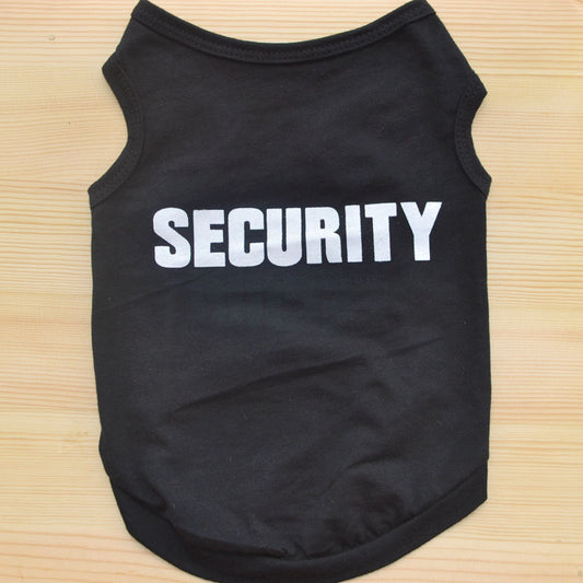 HKM-651475 Comfortable Cotton Black Vest for Dogs - Spring and Summer Wear