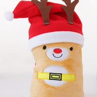 HKM-651475 Cozy Flannel Christmas Pig Hat, Polyester Fiber, 80*100CM