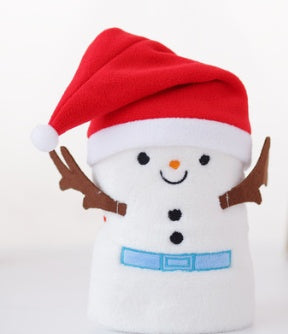 HKM-651475 Cozy Flannel Christmas Pig Hat, Polyester Fiber, 80*100CM