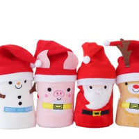 HKM-651475 Cozy Flannel Christmas Pig Hat, Polyester Fiber, 80*100CM