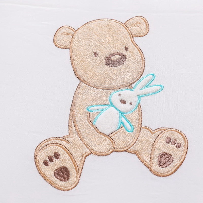 HKM-651539 Baby Bear and Rabbit Cotton Bed Fence Set - 6 Pieces, 30cm Each
