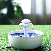 HKM-651731 White Circulating Water Fountain for Cats and Dogs - ABS Material, 20x20x15 CM