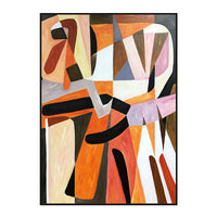 HKM-651859 Hand-Painted Abstract Oil Painting for Hallway Decoration - 60x85cm