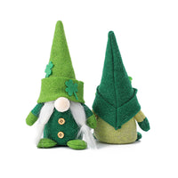 HKM-651987 Clover Pointed Hat Doll - No Face Old Man Decoration for Holiday Celebrations