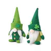 HKM-651987 Clover Pointed Hat Doll - No Face Old Man Decoration for Holiday Celebrations