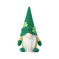 HKM-651987 Clover Pointed Hat Doll - No Face Old Man Decoration for Holiday Celebrations