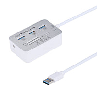 HKM-652051 USB 3.0 Hub Divider with LED Indicator, 4-Port High-Speed Data Transfer and Power Supply Support