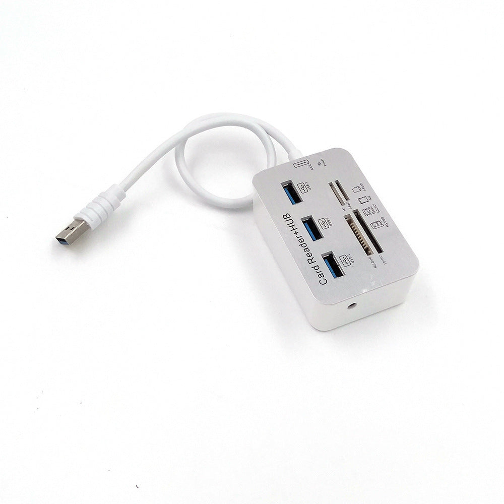 HKM-652051 USB 3.0 Hub Divider with LED Indicator, 4-Port High-Speed Data Transfer and Power Supply Support