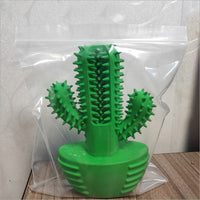 HKM-652499 Cactus Molar Stick for Medium and Large Dogs - Natural Rubber, Abrasion-Resistant, Puzzle Teeth Grinding Toy