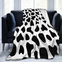 HKM-652499 Cows Pattern Printed Flannel Blanket, 100X150cm, Multiple Color Options Available