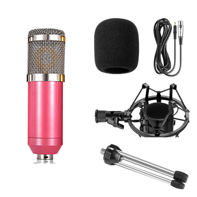 KTX-652563 BM800 Cable Condenser Microphone for Computer, KTV, and Recording Use