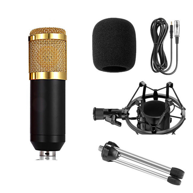 KTX-652563 BM800 Cable Condenser Microphone for Computer, KTV, and Recording Use