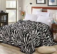 HKM-652691 Cloud Mink Down Flannel Coral Fleece Blanket - Soft, Warm, Dual-Purpose, Multiple Designs Available