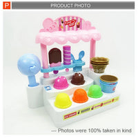 HKM-652691 Kids Kitchen Playset with Simulation Cooking Utensils and Ice Cream Machine Toy