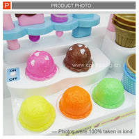 HKM-652691 Kids Kitchen Playset with Simulation Cooking Utensils and Ice Cream Machine Toy