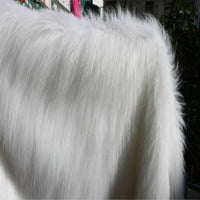 HKM-652691 Plush White Decorative Blanket for All Genders, Soft Viscose Fabric, Thick Design