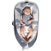 HKM-652691 Portable Washable Crib Middle Bed for Infants, All-Season Cotton Fabric, 80 x 50 cm
