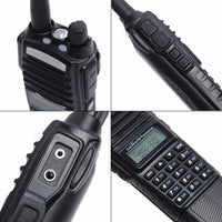 HKM-653075 UHF/VHF Dual Band Handheld Walkie Talkie with 128 Channels and 5W Power Output