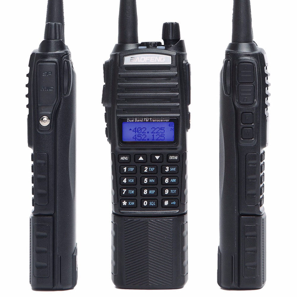 HKM-653075 UHF/VHF Dual Band Handheld Walkie Talkie with 128 Channels and 5W Power Output