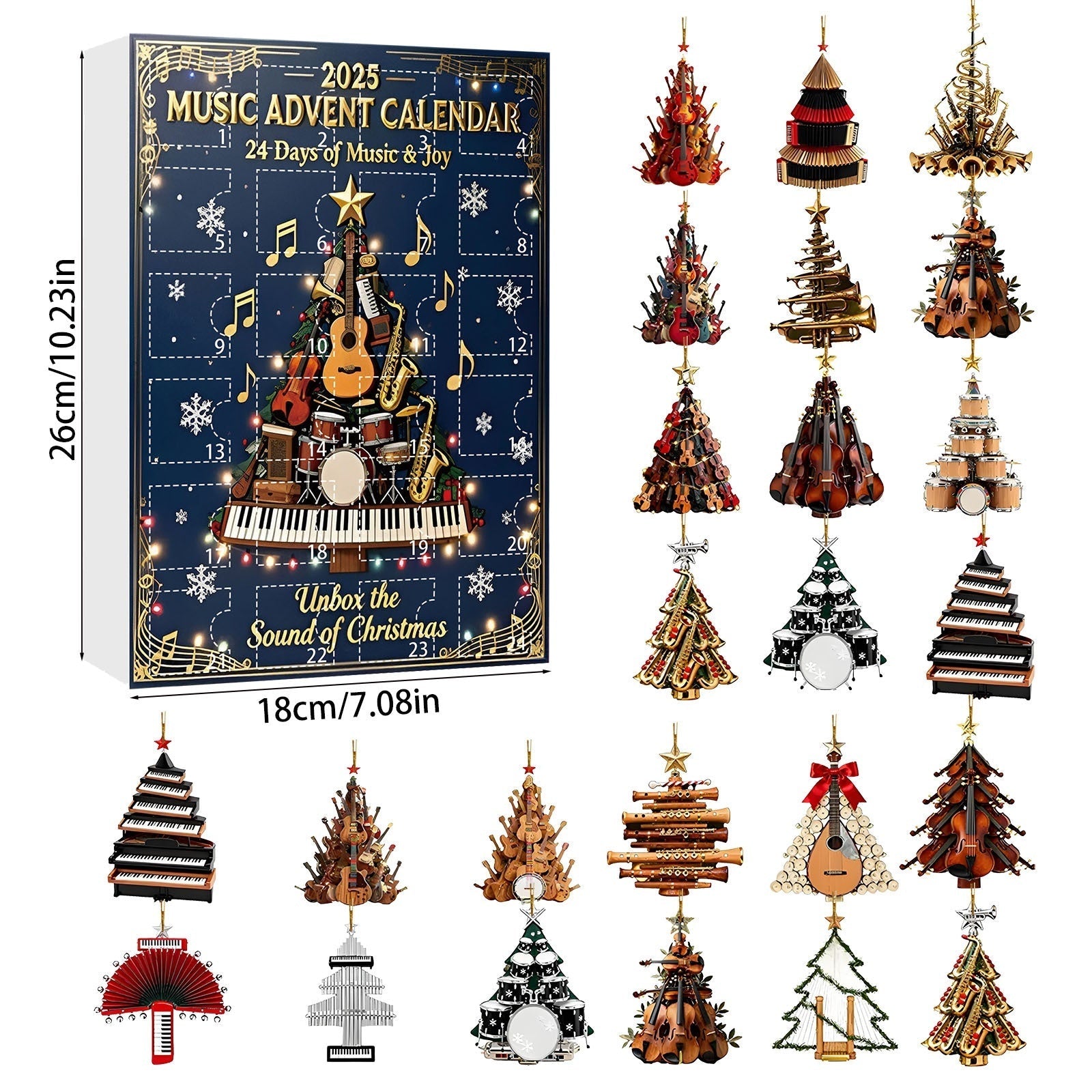 HKM-653139 Acrylic Blind Box Christmas Decorations in Various Styles and Colors