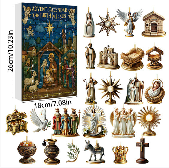 HKM-653139 Acrylic Blind Box Christmas Decorations in Various Styles and Colors