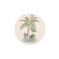 HKM-653395 Tropical Rain Forest Landscape Plush Velvet Pillowcase with PP Cotton Filling