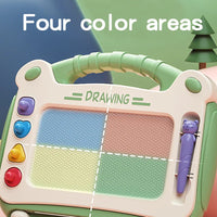 HKM-653587 Detachable Magnetic Drawing Sketch Pad Table Set for Children - Erasable Writing and Painting Learning Board