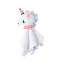 HKM-653587 Soft Plush Comforter Blanket with Teether and Sleep Doll for Newborns - Ideal Soothing Toy and Bib