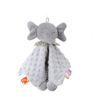HKM-653587 Soft Plush Comforter Blanket with Teether and Sleep Doll for Newborns - Ideal Soothing Toy and Bib