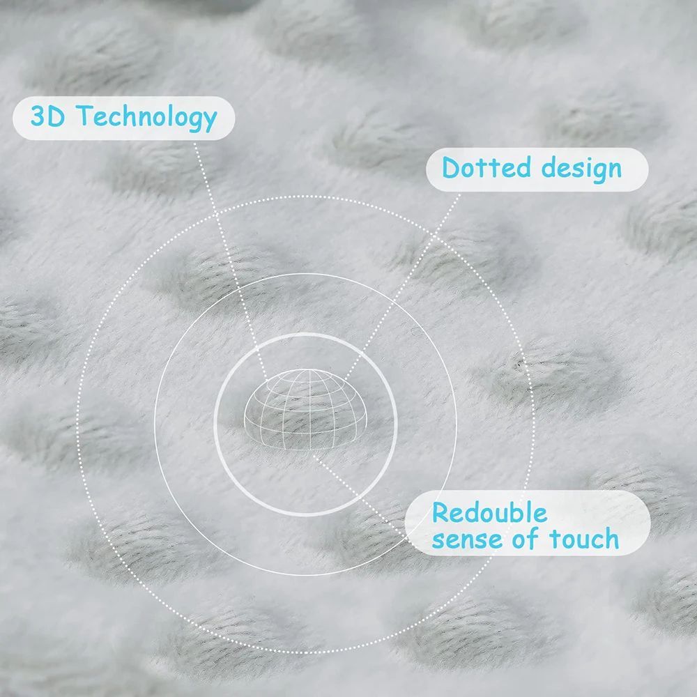 KTX-653587 Soft Plush Comforter Blanket with Teether and Sleep Doll for Newborns - Ideal Soothing Toy and Bib